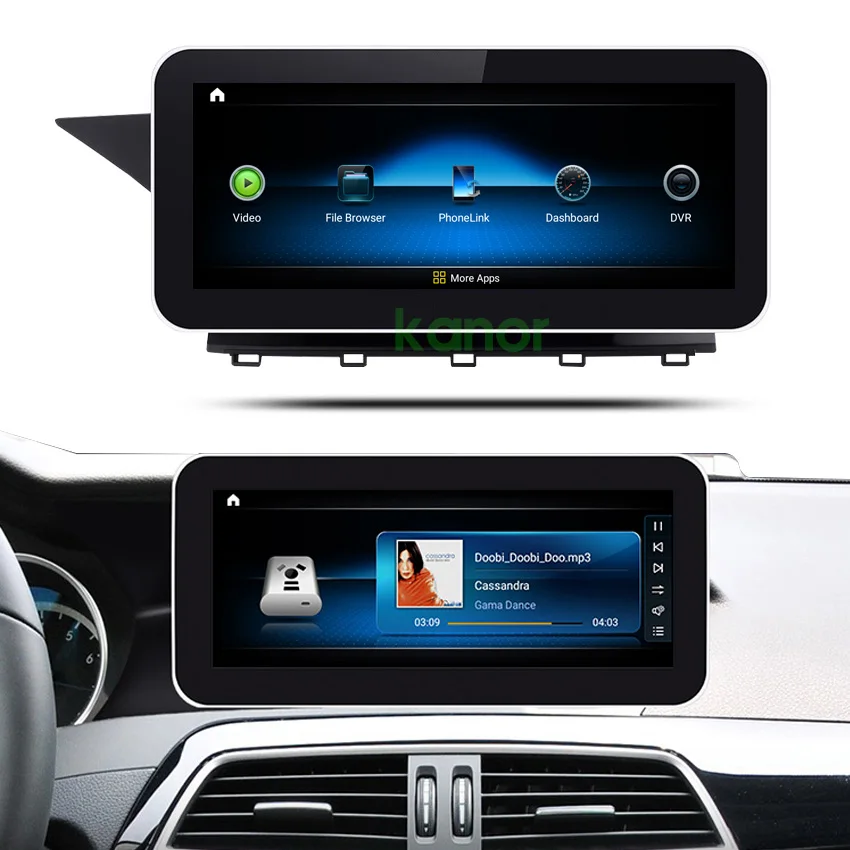 Автомобильный gps мультимедийный плеер KANOR 12 3 дюймов android 10 0 экран для mercedes benz GLK Class X204 GLK350 GLK250 GLK300