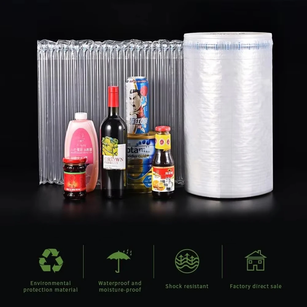 High Quality Pa/pe Transparent Cushion Film Inflatable Air Filled Packaging Bubble Air Column Rolls