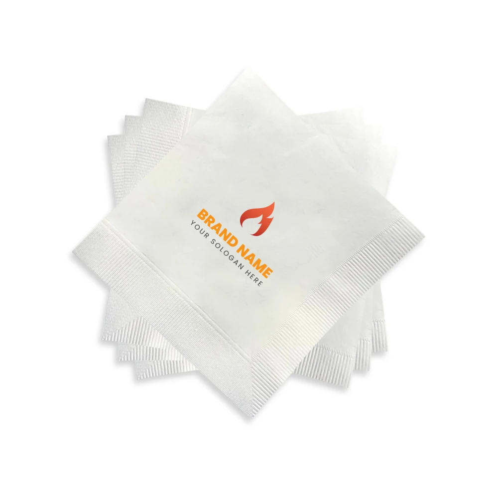 Beautiful Design Napkins Wedding Napkins Printed 3 Ply Supplier Decorative Paper Custom Brand 1/4 Virgin Wood Pulp Paper Napkins
