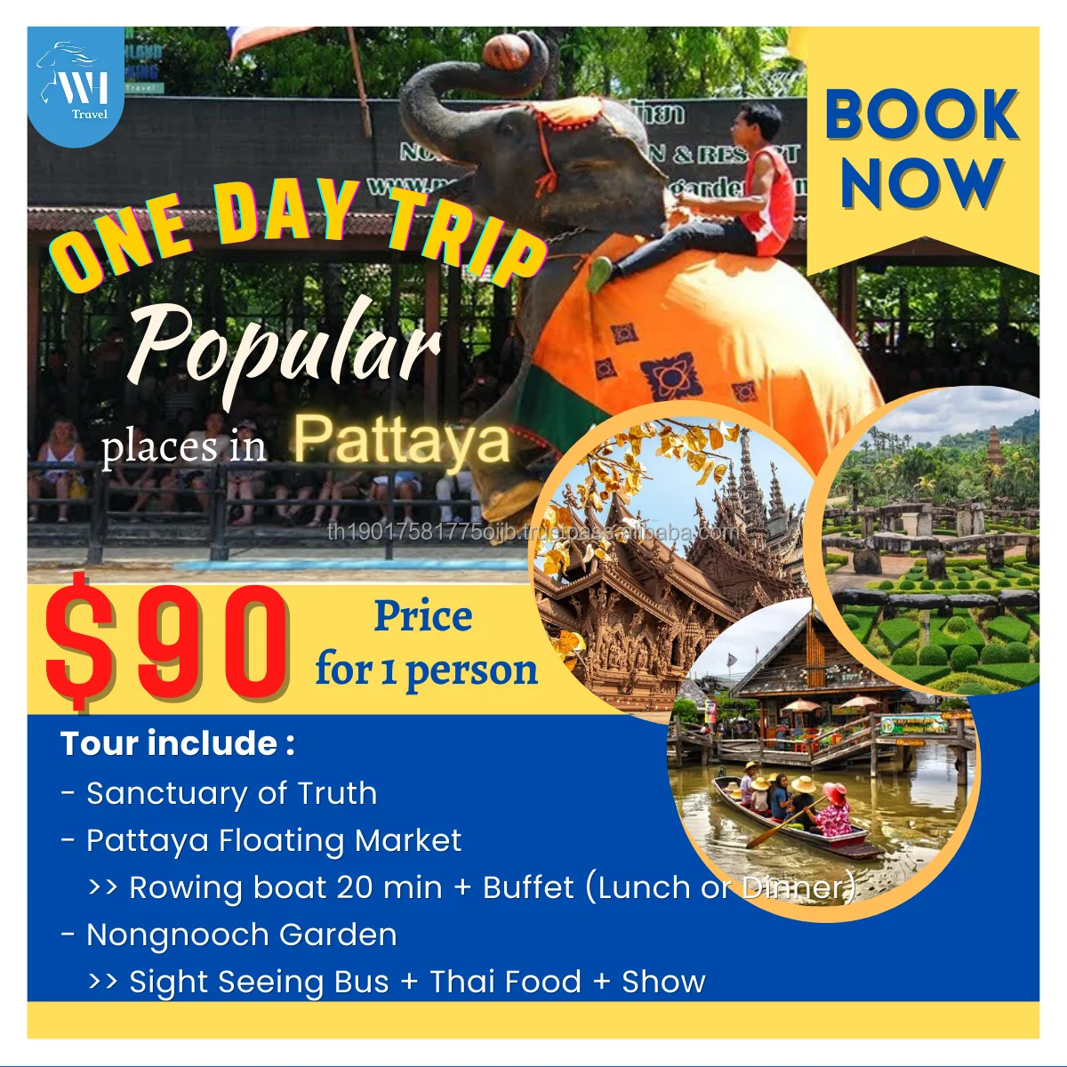One Day Trip Popular Places in Pattaya (Thailand) Travel packages Pattaya Travel Adventure