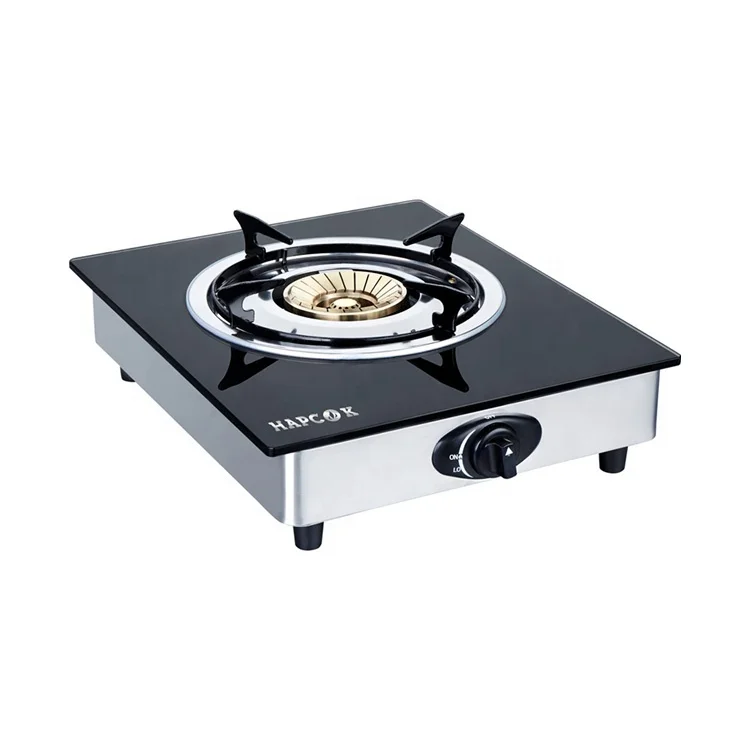 Factory competitive price good quality single  gas stove glass top tempered glass gas cooker