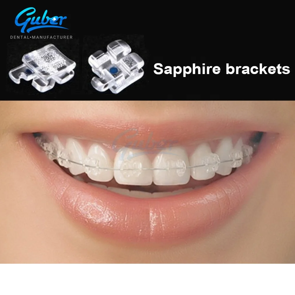 ortho New technology 2018 top quality dental instruments super sapphire crystal orthodontic sapphire bracket