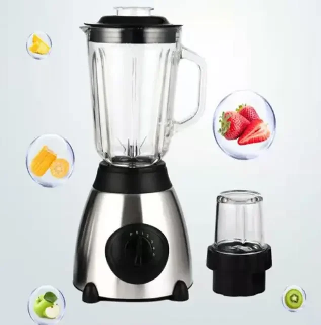 Electric Juicer Blender 5 Speed Stainless Steel Food Mixer 2 In 1 Fruit And Vegetable Mixer Household