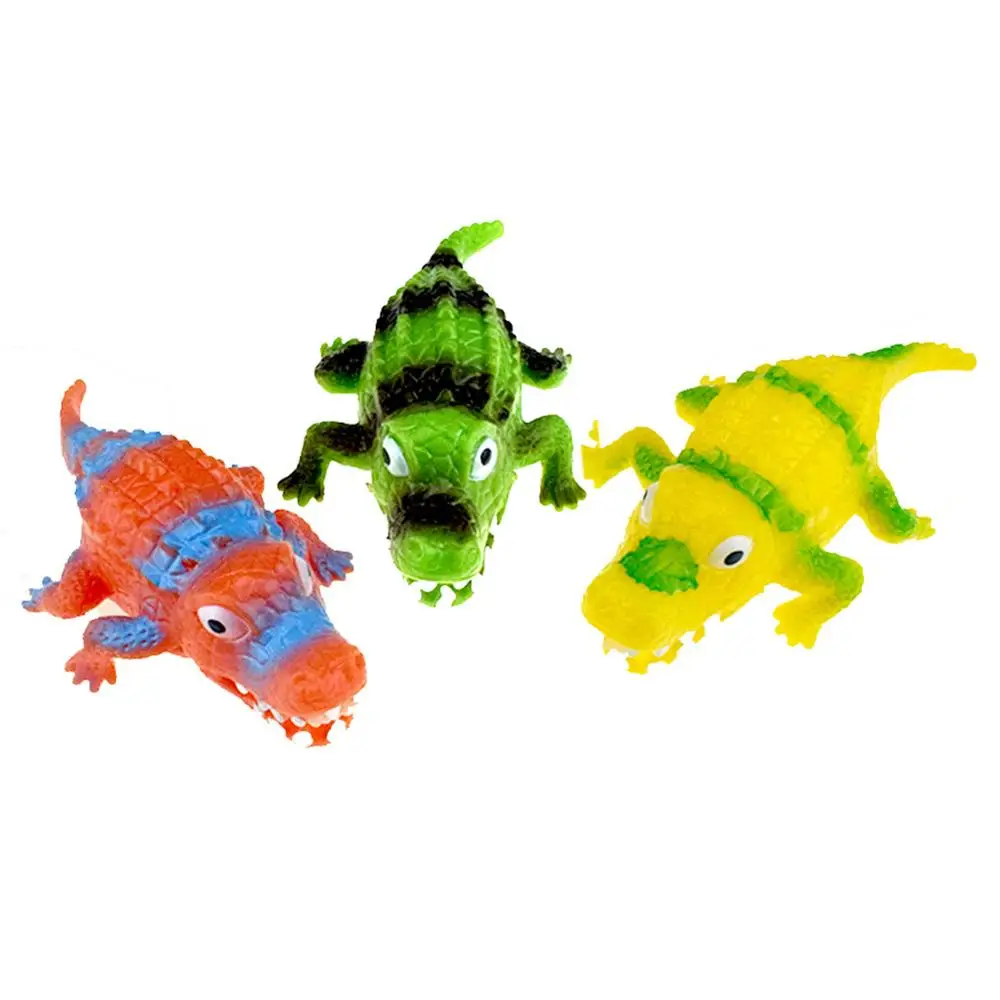 
LN204 Well Price Toy Kid Plastic Small Soft Animal Product Novelty Crocodile Shaped Decompression Toy Vent Toy 