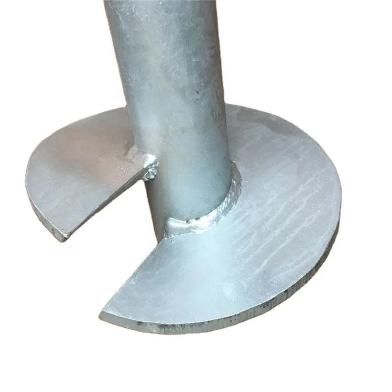 Construction Carbon Steel Ground Screw Helix Pile for Foundation Helix Post Anchor