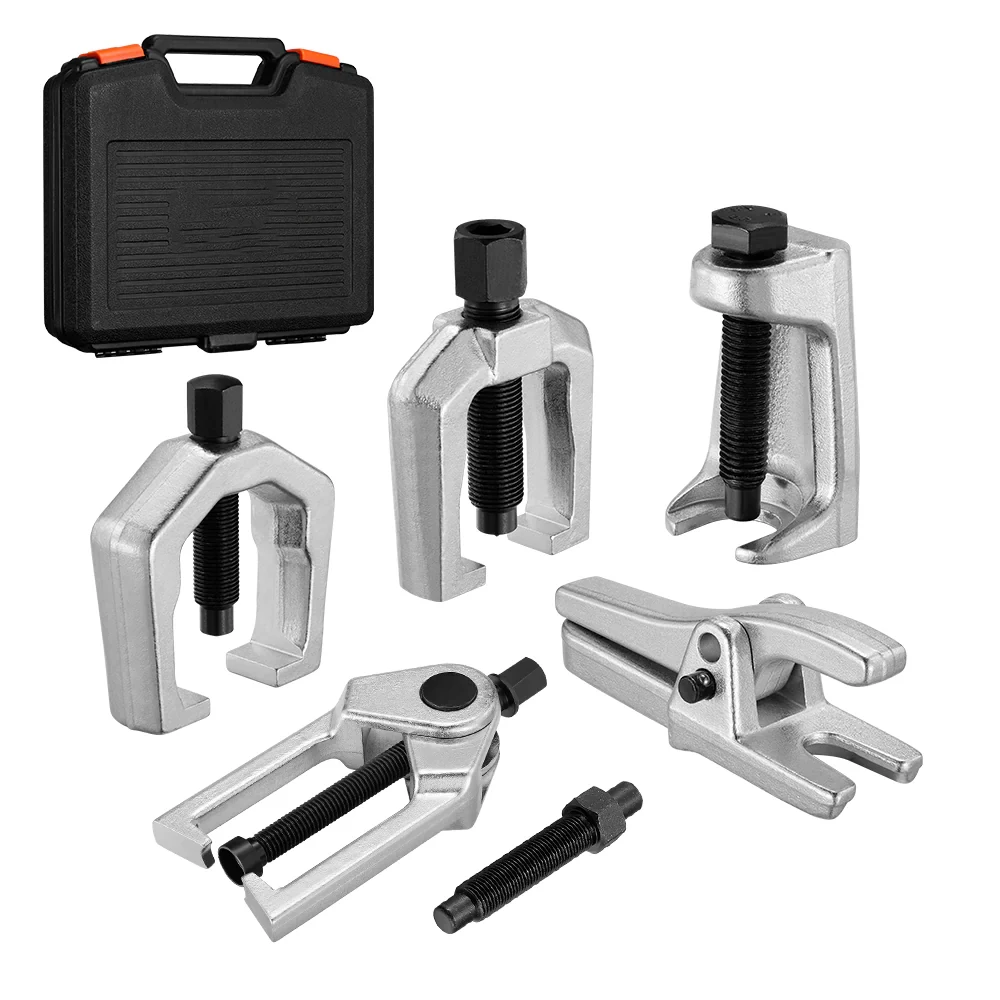 5pc Front End Service Tool Set Ball Joint Separator Tie Rod Remover Pitman Arm Puller Hand Tool Sets