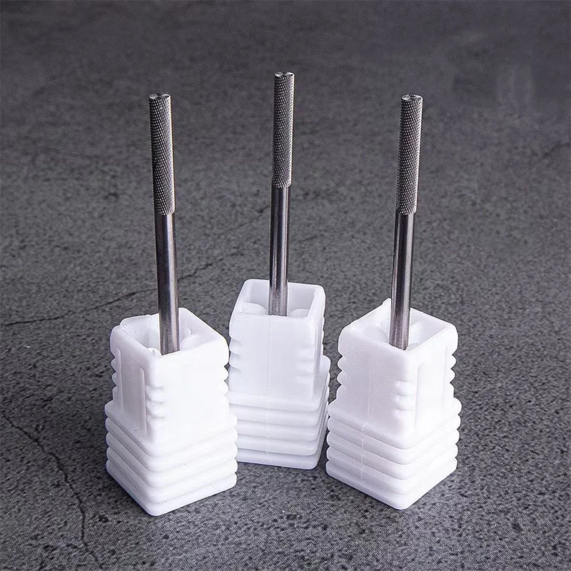 High Quality Carbide Thin Drill Bit For Electric Pedicure Manicure Machine Remove Cuticle Dead Skin Tungsten Bit Nail Drill Bits