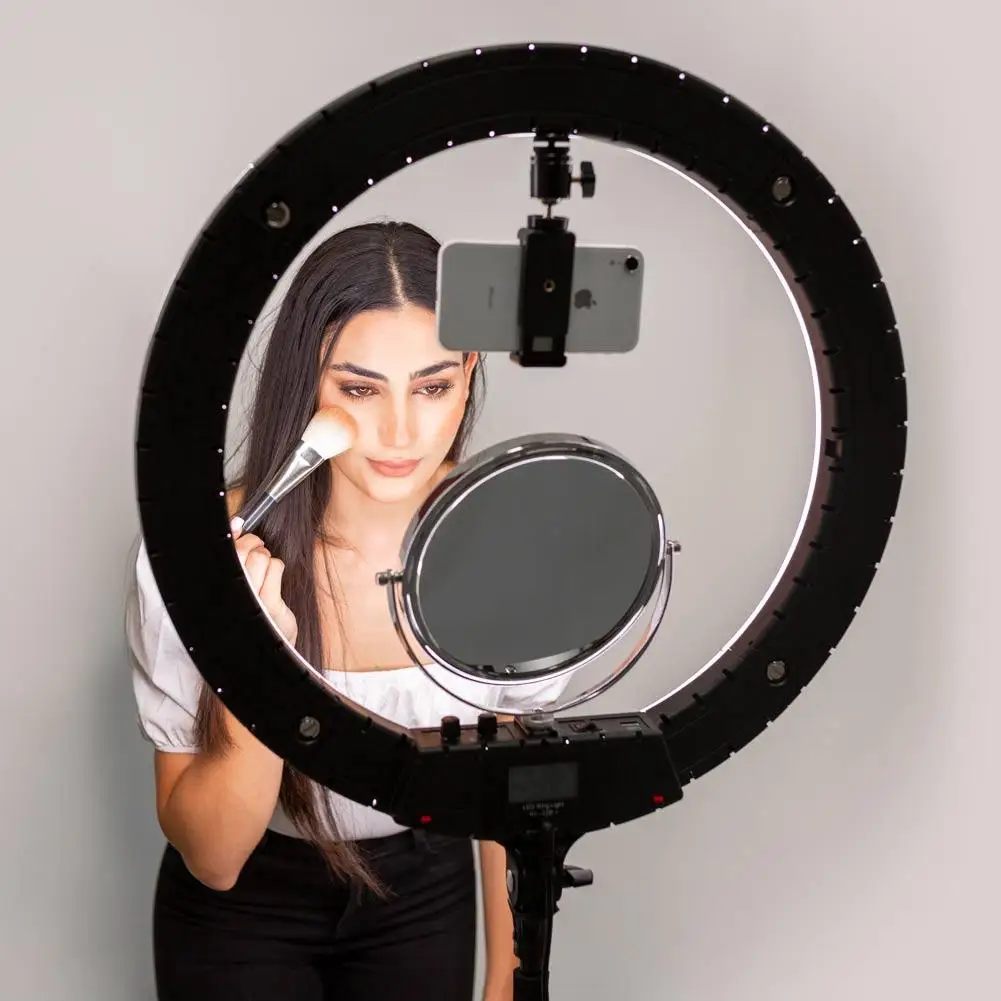 2022 modern round led circle led ring light 22 inches big size