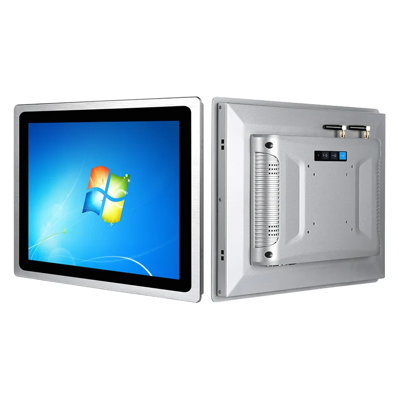 Touchthink 23,8 дюймов 24 дюйма корпус из анодированного алюминиевого сплава, Встроенный промышленный ПК панели компьютеры промышленный Настольный ПК для Smart City