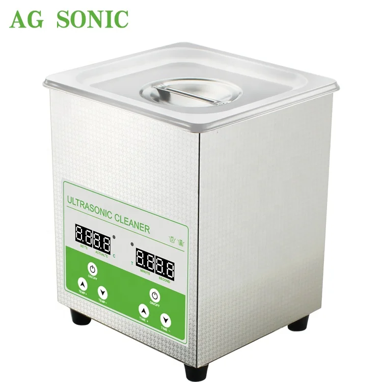 AG SONIC 2L Digital Ultrasonic Cleaner for Jewelry Eyeglasses Cleaning with SUS Basket TB-50
