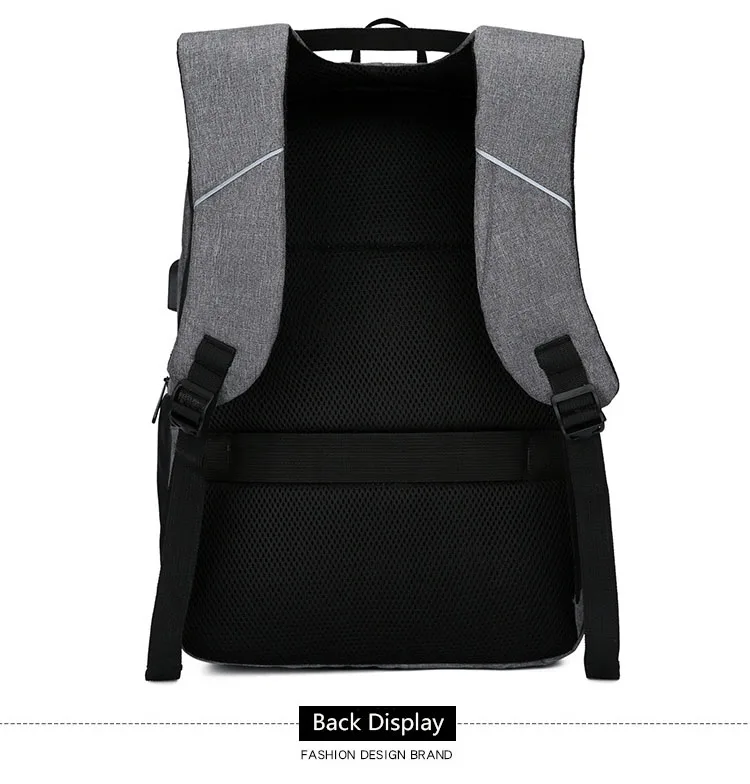 Durable Men Casual Lightweight Computer Waterproof 19 inch bag black laptop Backpack