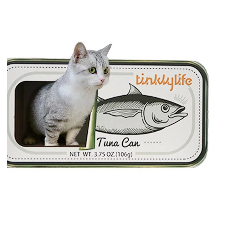 Multifunctional Canned Salted Fish Shaped Cat Nest Cat Scratching Board