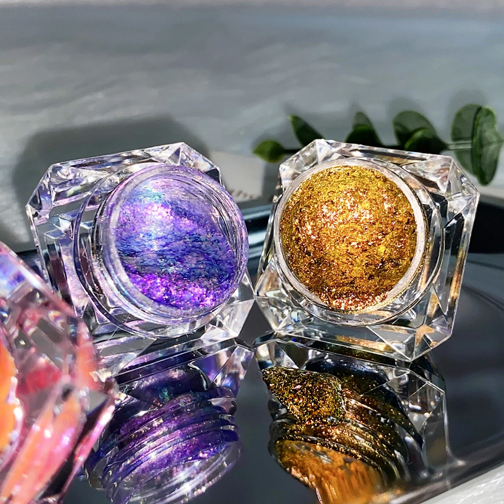 Custom MultiChrome Eyeshadow Waterproof High Pigment Chameleon Cream glitter Eyeshadow Private Label
