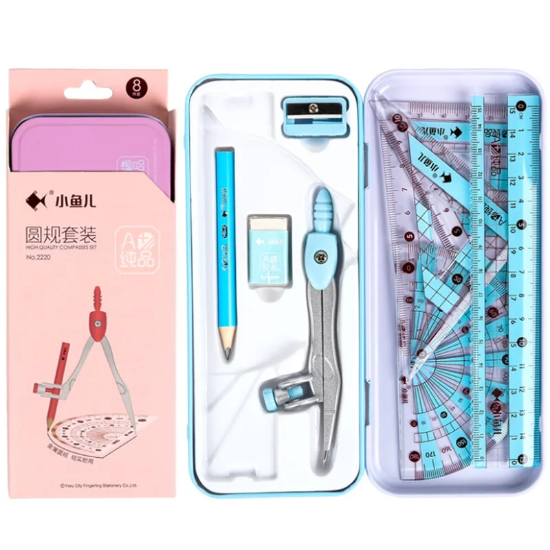 Hot Sell Stationery Ruler Set Geometric Children Stationery Sets