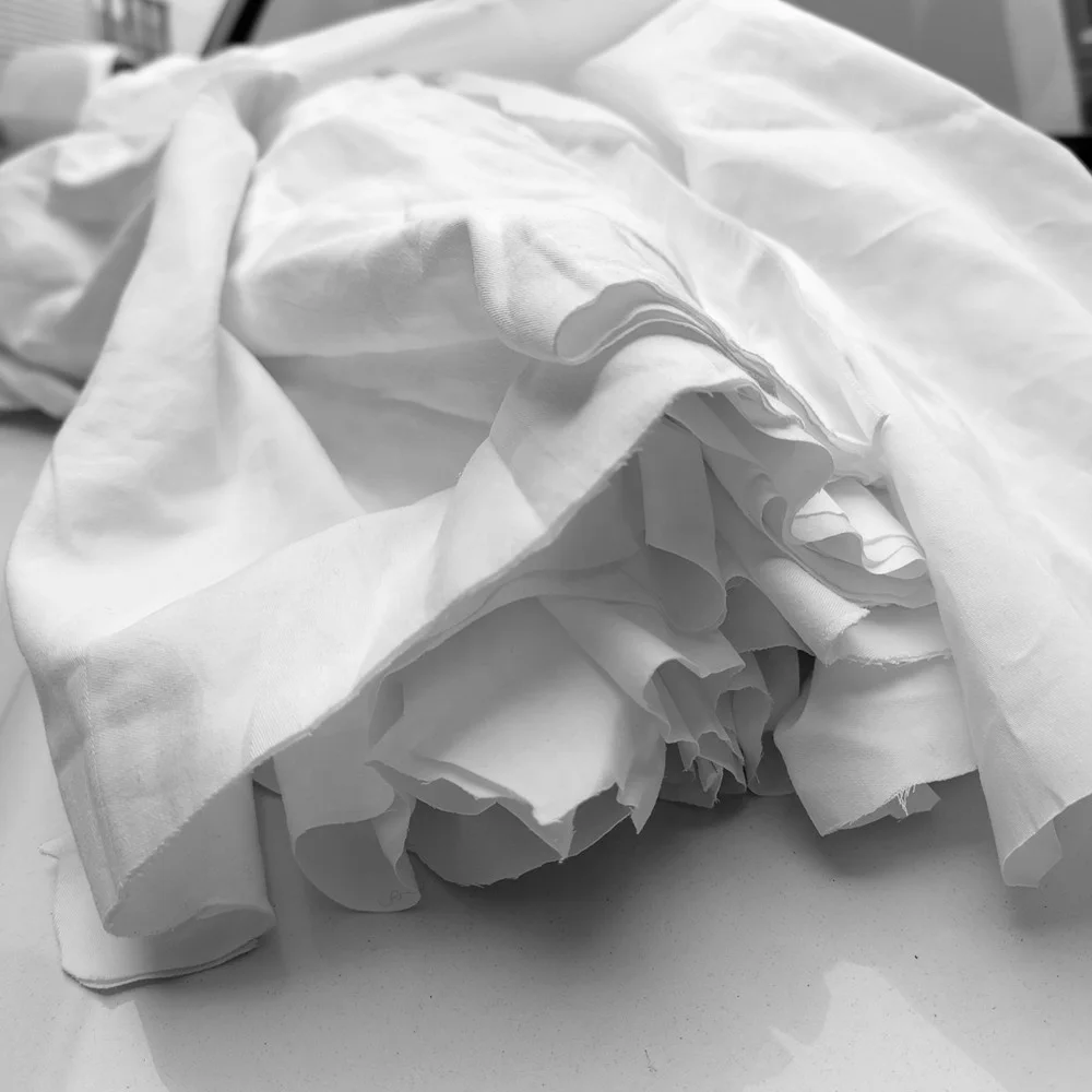 Factory direct 100% cotton 25kg 10kg bales package recycling from hotel white bedsheet rags