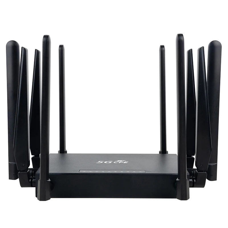 5G промышленный беспроводной маршрутизатор WIFI6 со слотом для sim-карты с 10 * внешними антеннами 5g lte sim-карта