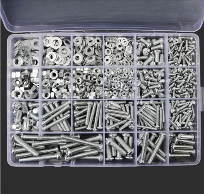 304  M4 M5 pan head hex screw washer nut combination