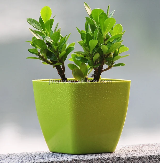 Garden supplies attractive colorful plastic wholesale flower pots