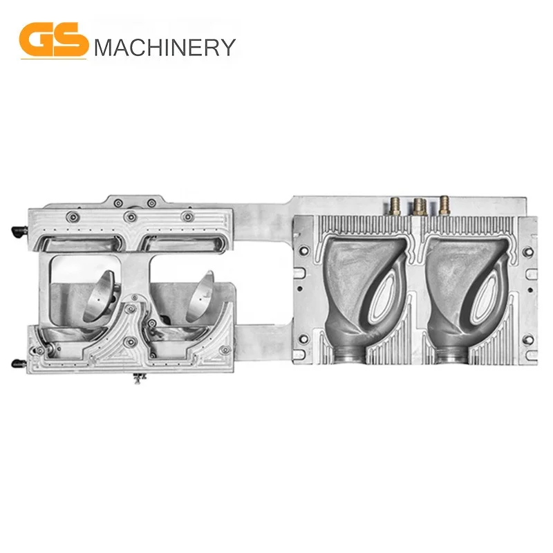 extrusion blow mold for beverage bottle