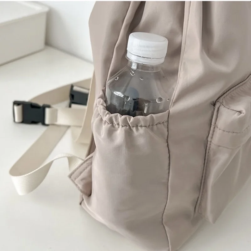 Wholesale Green Nylon Draw String Sports Backpack Tote Bag Japanese School Backpacks Casual Handbag