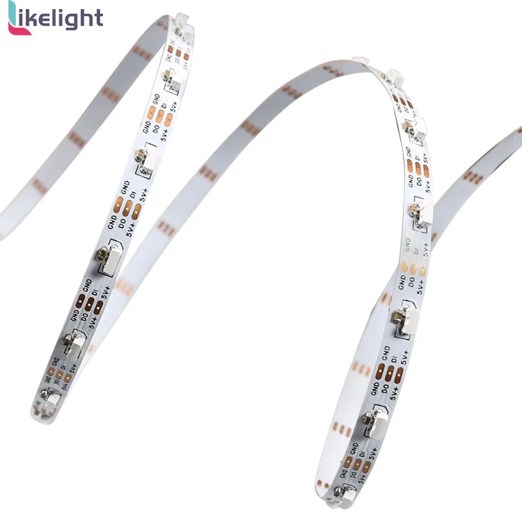 Factory Custom side light smd4020 dc12v led flexible strip light rgb colorful led strip light for house office decor