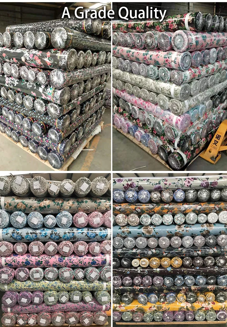  Stocklot 30s 45s 100-120gsm тканый цветочный лист реактивная печать 100% вискоза вискозное