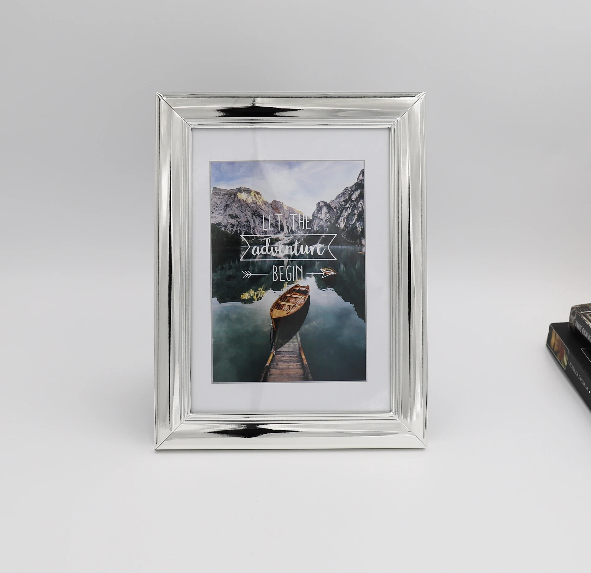 hot saling design New metal iron silver rose gold custom size 4x6 5x7 photo frame picture frame table portrait frame