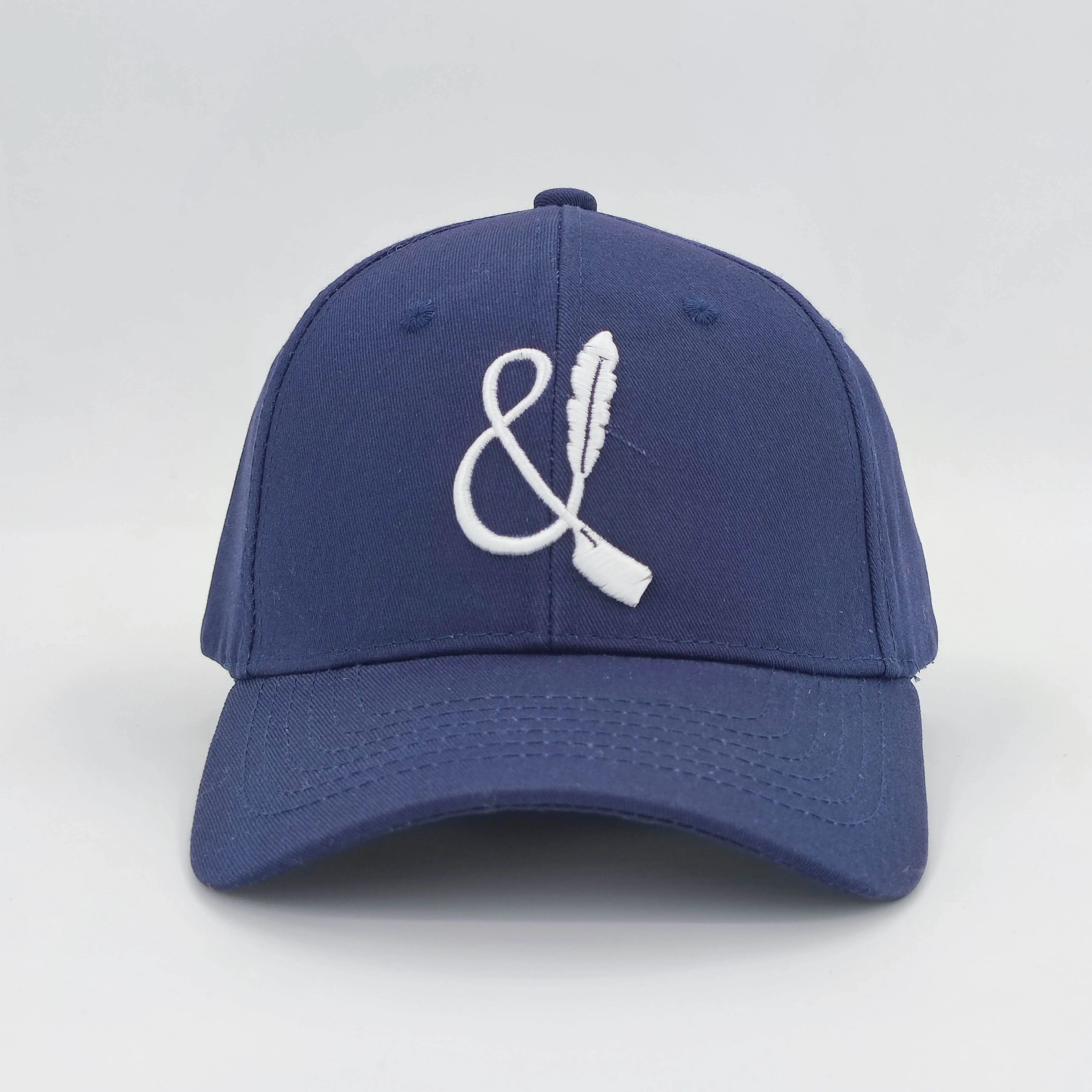 100% хлопковая бейсболка из 6 панелей с вышитым логотипом на заказ рекламная Кепка для гольфа