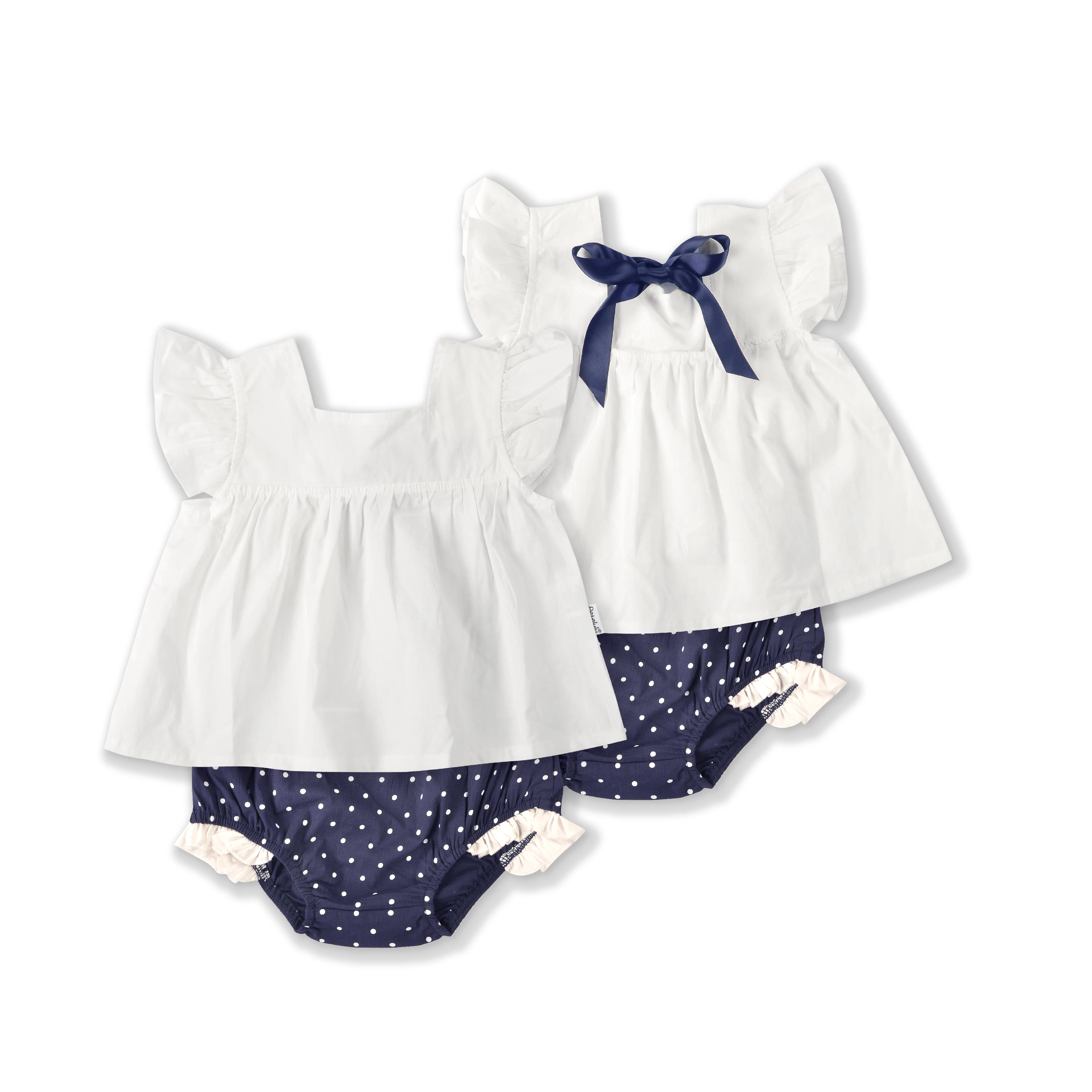 Baby girl 2 piece sets kid clothes  ruffle sleeve sweet girl new style