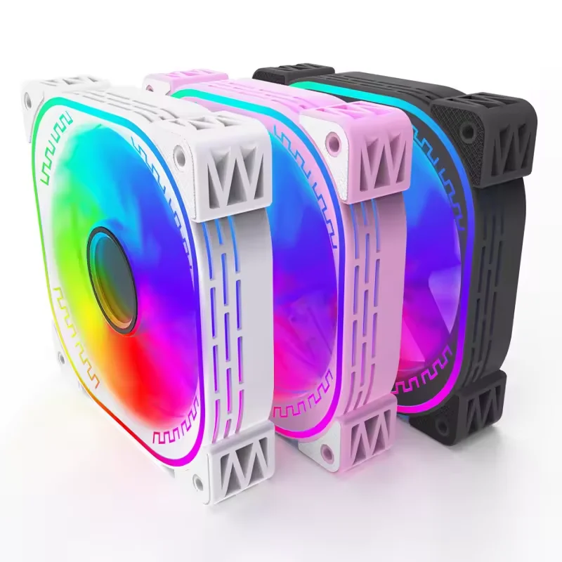 Перезаряжаемый 6-контактный RGB-вентилятор 120 мм