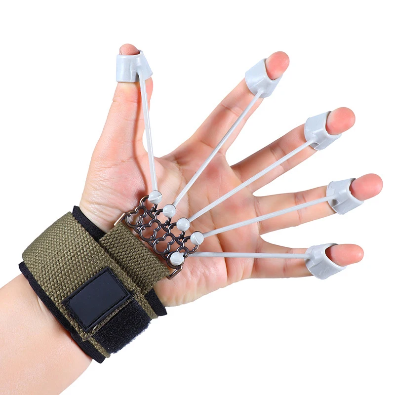 Finger Exercise Hand Grips Force Strength Trainer Extension Training Device With Resistance Band