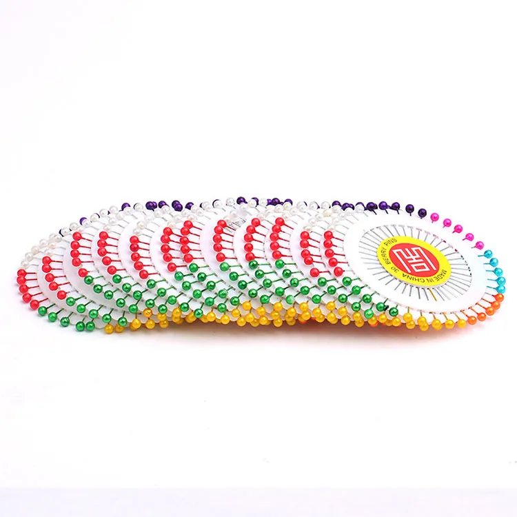 Wholesale cheap colorful straight pin round head sewing head pin for sewing Ball Head Pins