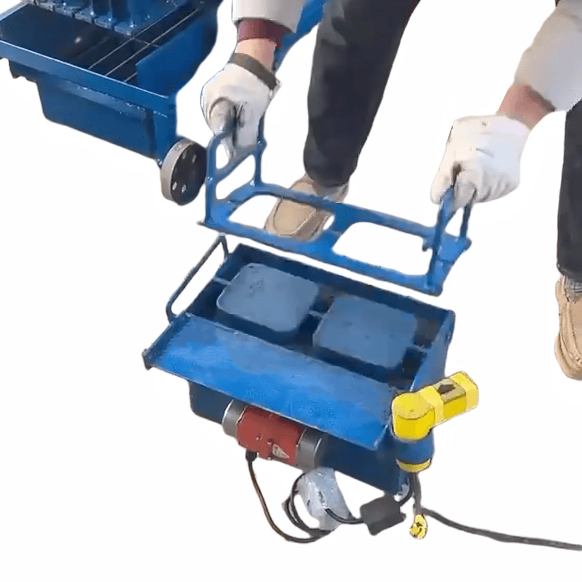 EXLION Small Electric Concrete Cement Clay Solid Hollow Brick Block Mold Manual Brick Mould Making Machine Cheap Price