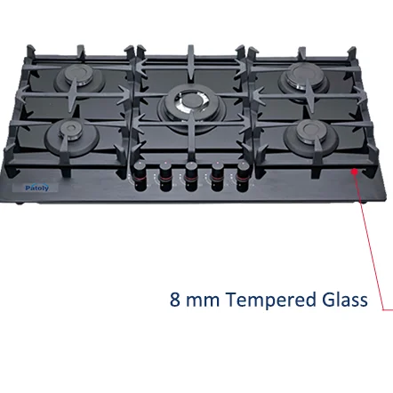 30-inch stainless steel 5-burner gas cooktop center burner with flame failure protection hob removable grate and installation