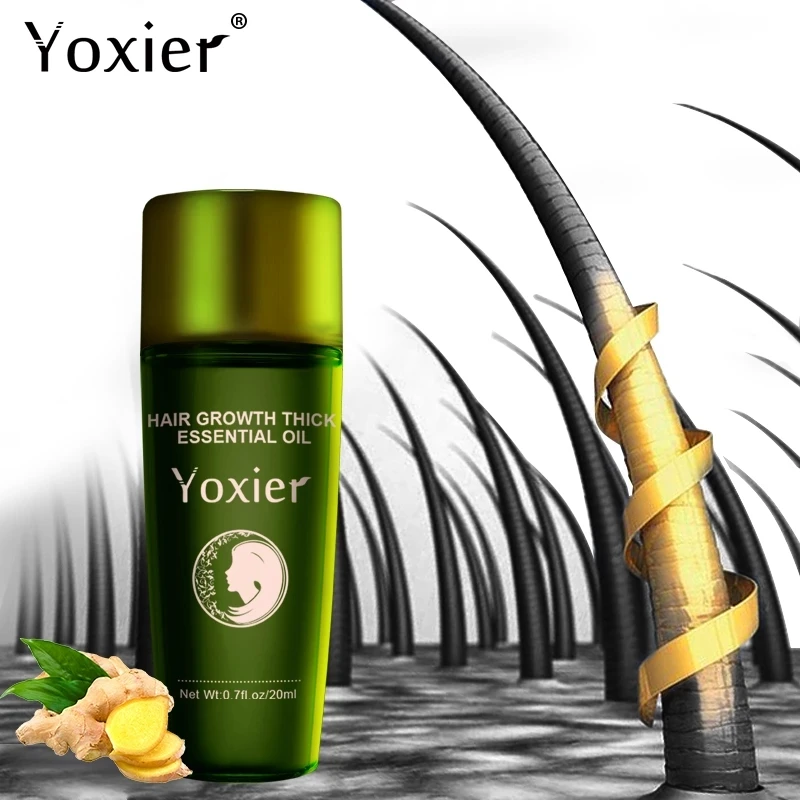 Травяной шампунь Yoxier с эфирным маслом для роста волос, уход за волосами, средство для укладки, выпадение волос, плотный быстровосстанавливающий растущий жидкий продукт