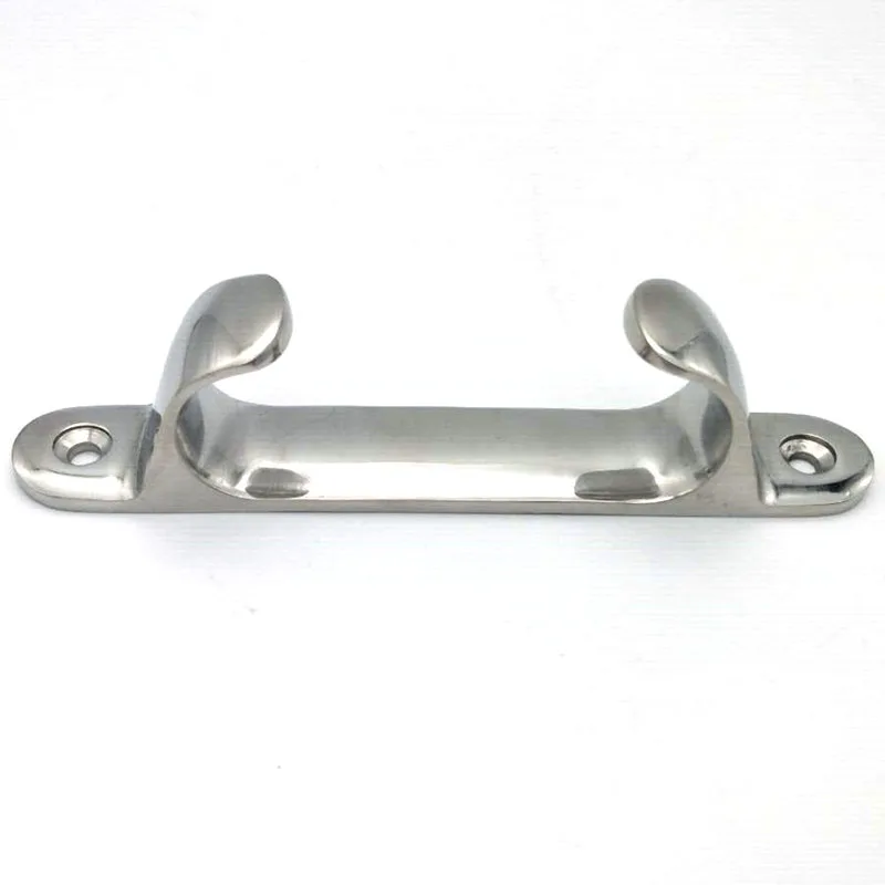 Marine accessories 316 stainless steel high mirror polish straight chock boating supplies