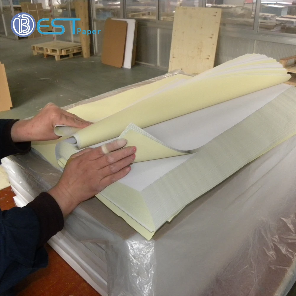 CF/ CB 46gsm CFB 48 gsm NCR copy paper roll gold factory