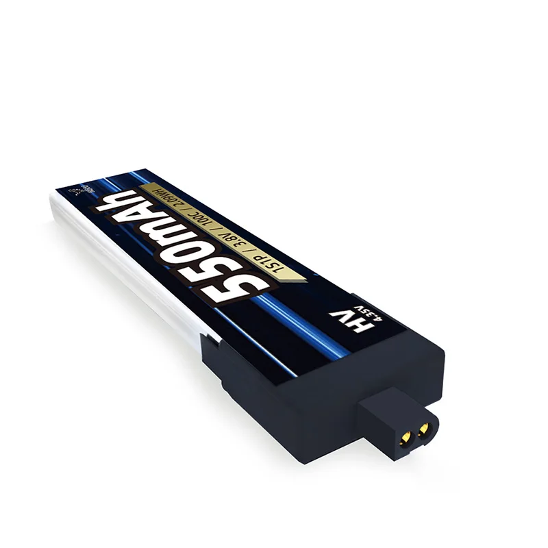 HGLRC Small Drone Battery 1S 550mAH Quadcopter Drone Battery Small Battery Pack For The Drone