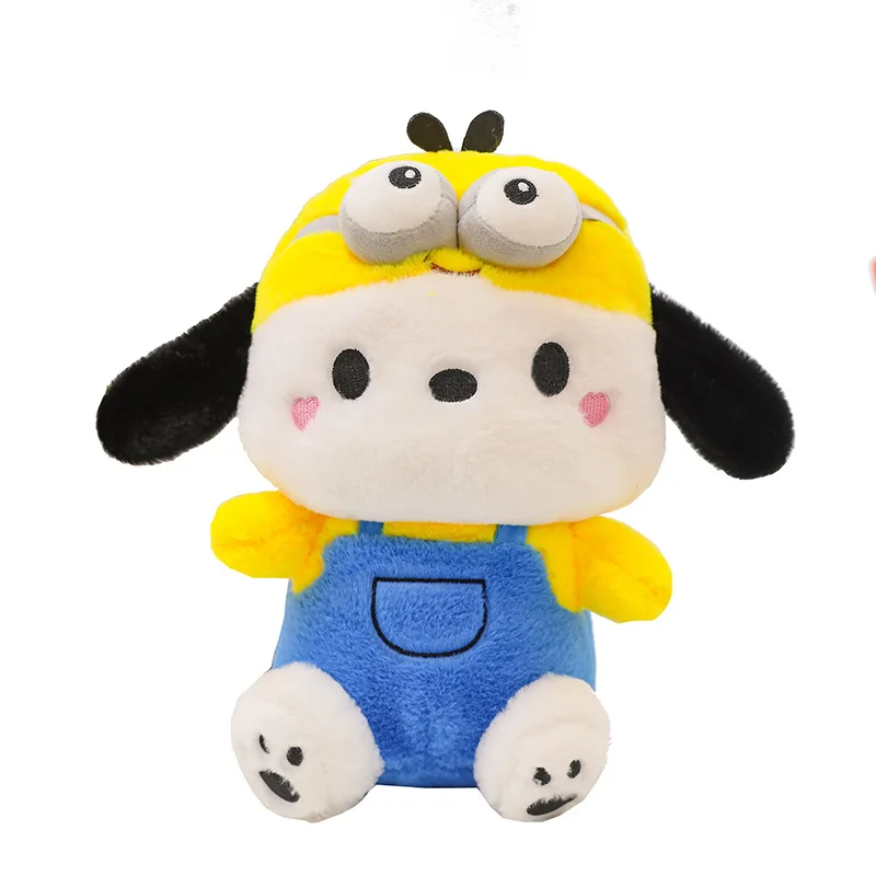 Creative new cute cartoon minion Pacha dog plush toy gift bag Kitty cat plush doll