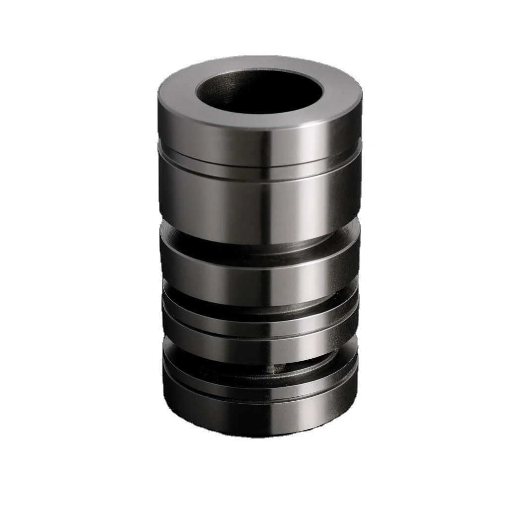 CNC machined lathe turning 58HRC Gcr15 MoS2 steel guide bush for die sets