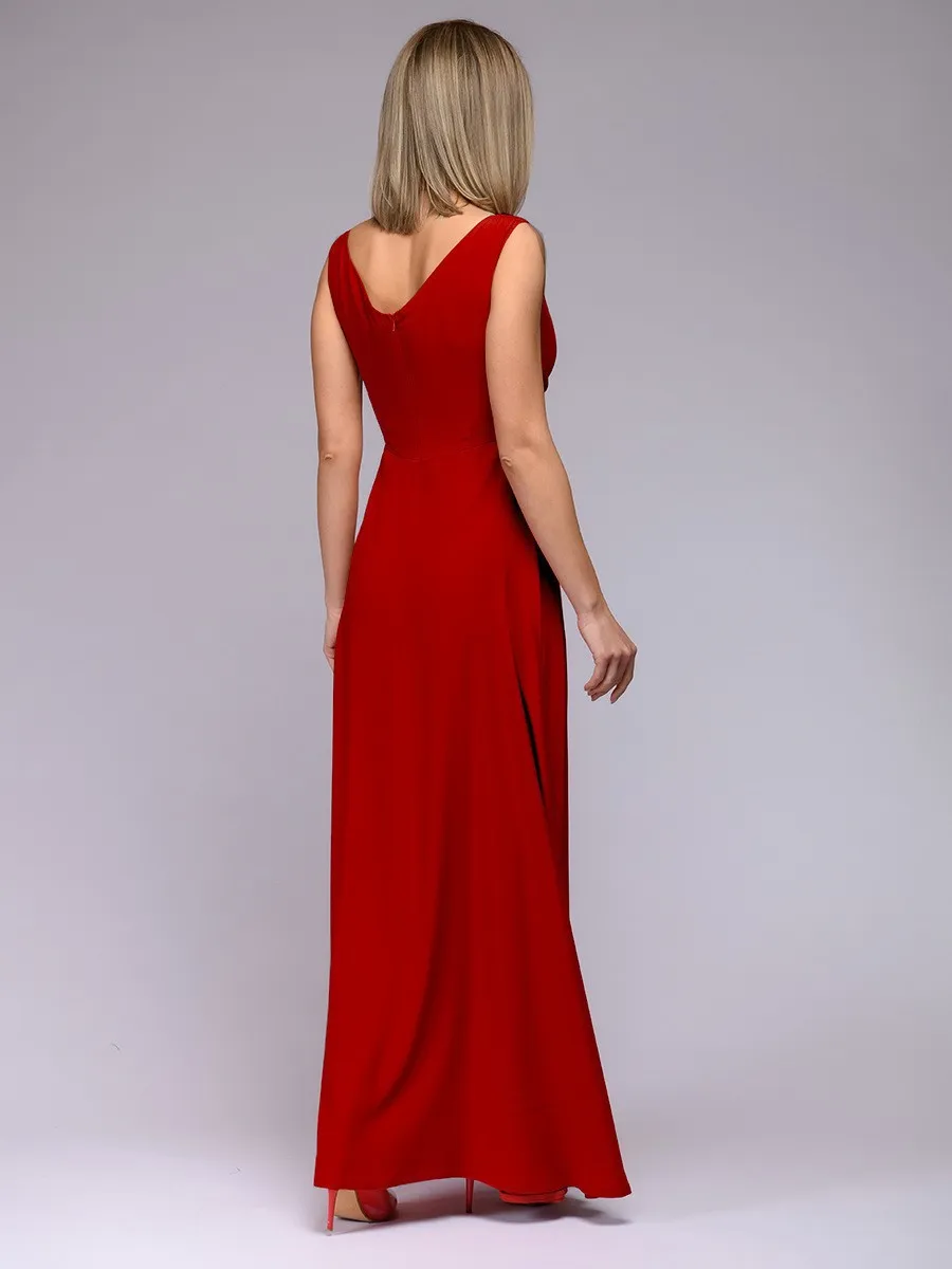 Hot Selling Fashion Temperament Ladies Moped Summer Sexy Halter Halter Slim Solid Color Elegant Long Dress