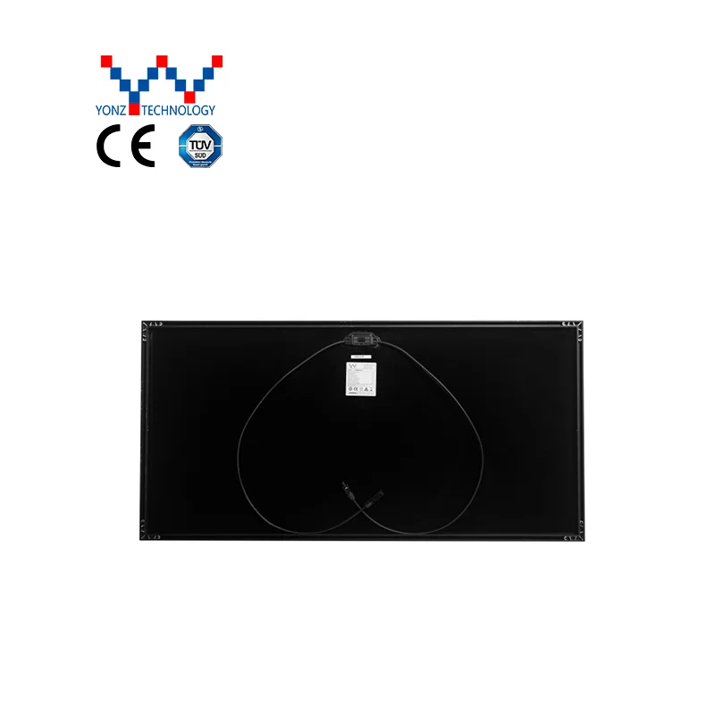 Yonz small black solar panel New energy photovoltaic roof tile for power generation off-grid solar power