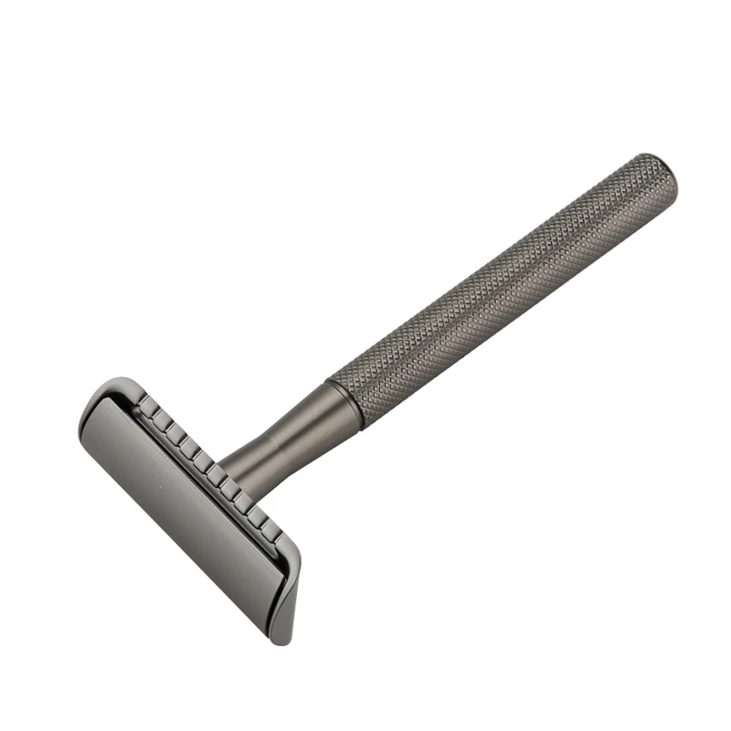 brass safety razor handle rose color razor double edge blade razor