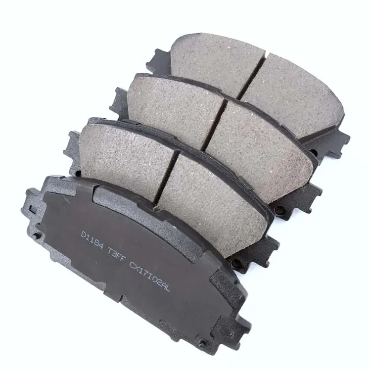 China Auto Parts Brake Pad Manufacturers D1184 04465-0D110 04465-52200 No Dust Brake Pads For Toyota Yaris Prius