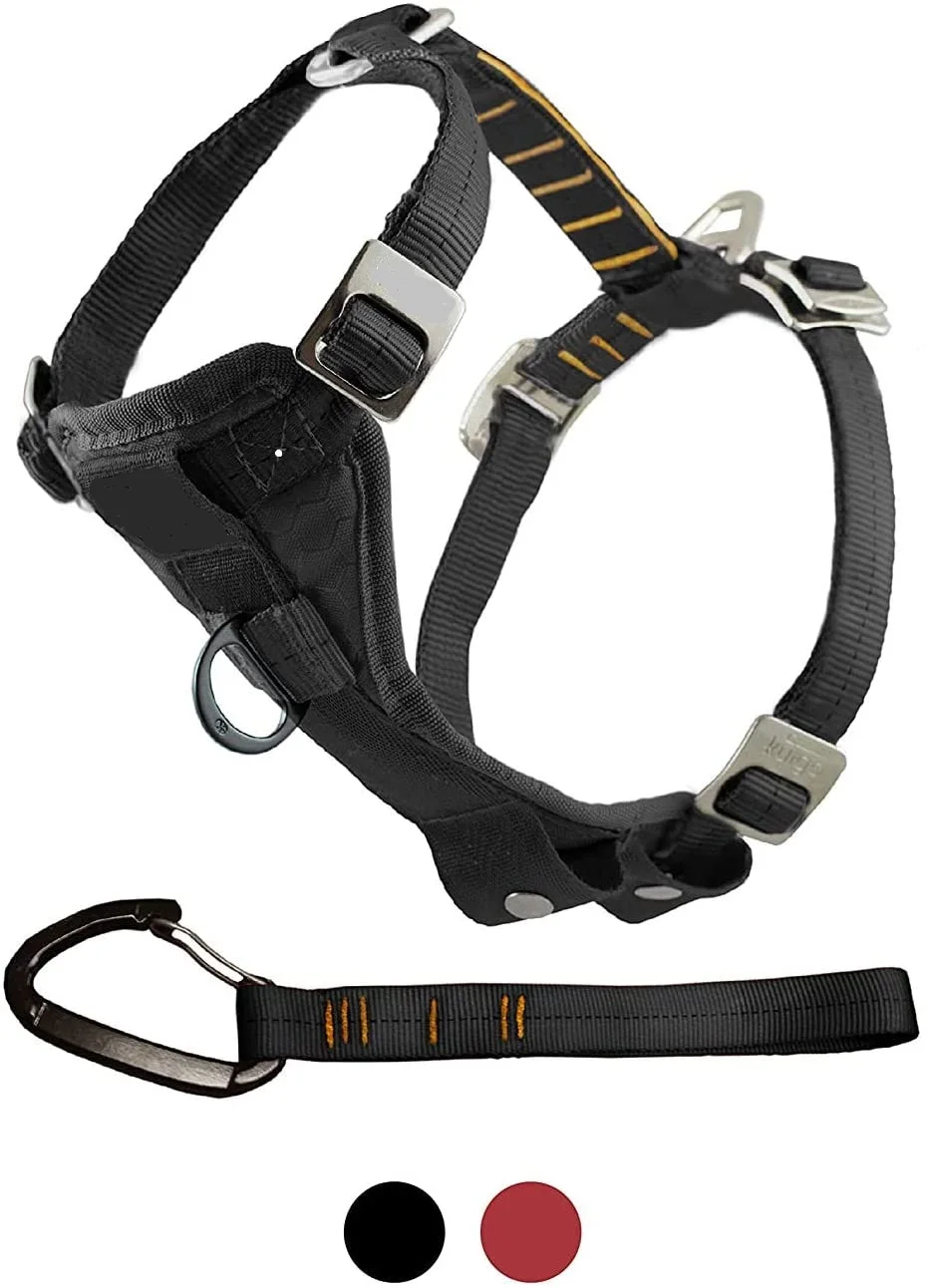 Run wing Tru-Fit Crash Tested Dog Harness, Enhanced Strength Dog Vest, Dog Safety Harness with Pet Seat Belt Tetherfor Car