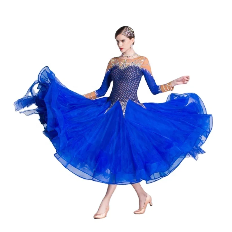 B-18405 New plus size ballroom dance dresses, High quality ballroom dance dress for adult