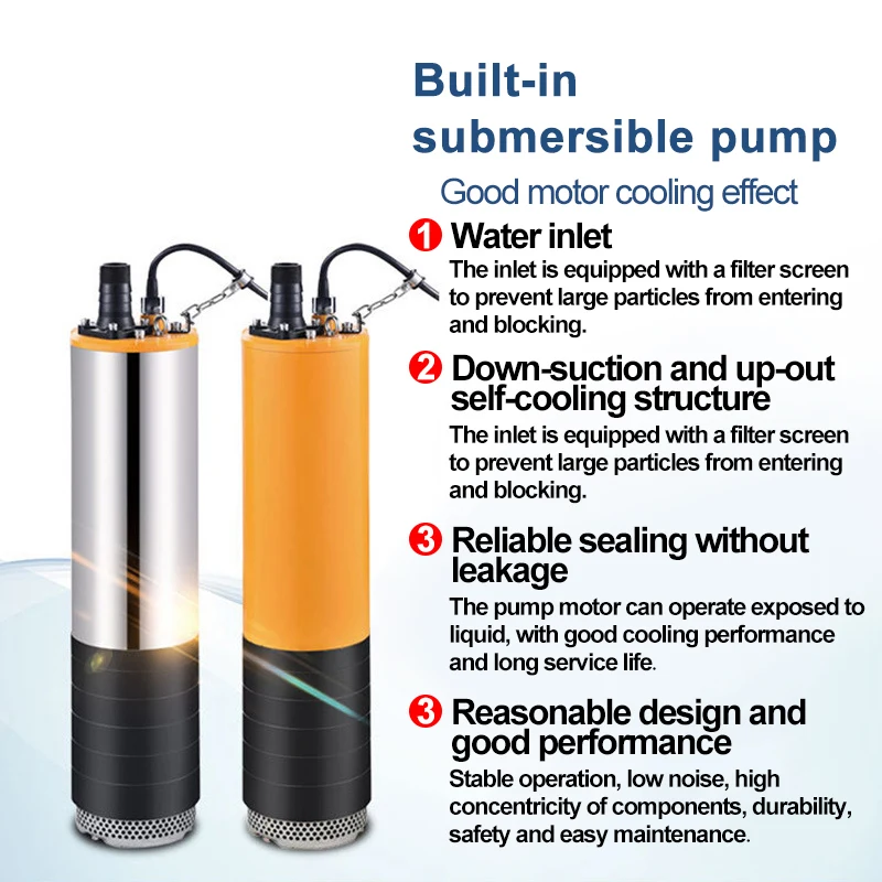 High Head Large Flow Slurry Discharge Stainless Steal Sewage Submersible Water Pump For Irrigation
