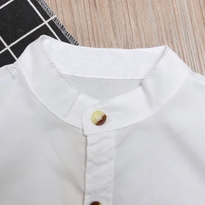 Children clothing Hot sale autumn new stylish baby clothes cheap cute white shirt children clothing for kids