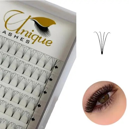 Custom Silk 0.05 0.07 Premade Volume Fans Short Stem xxl Box Premade Fan Eyelash Extension