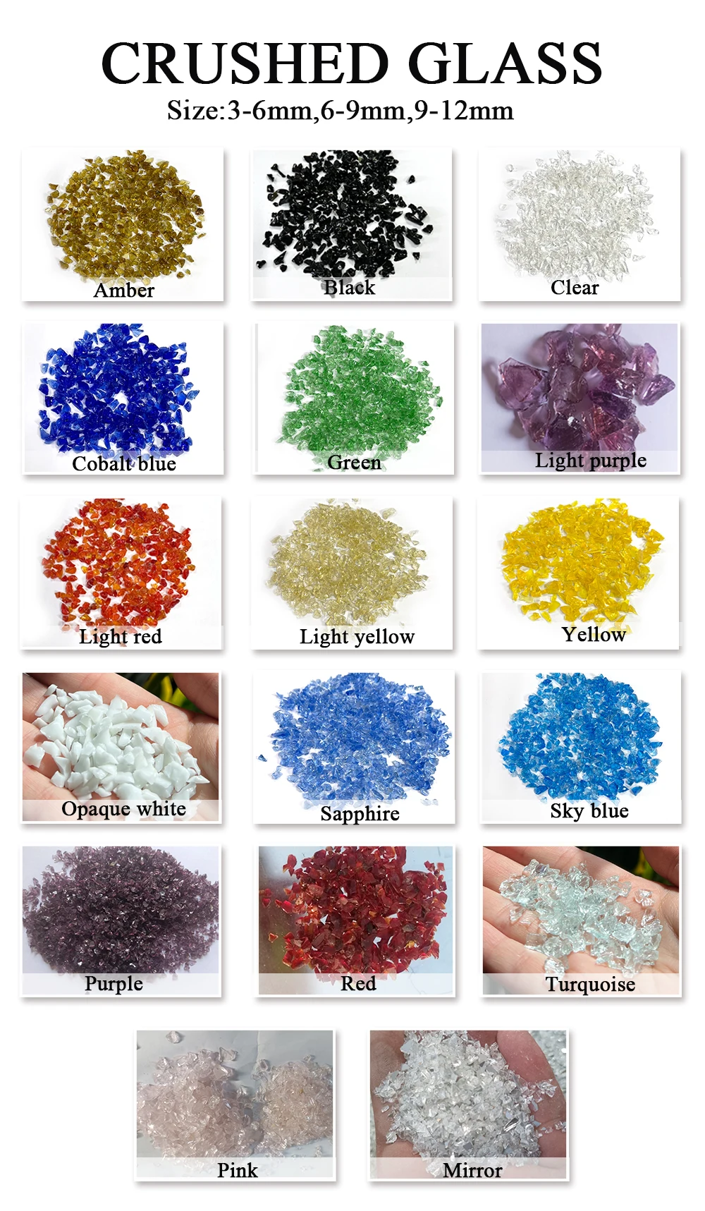 hot sale cheap recycled crushed mirror glass chips